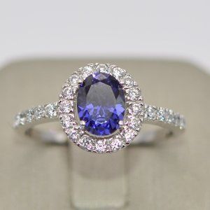 Cubic Zirconia Ring in Sterling Silver